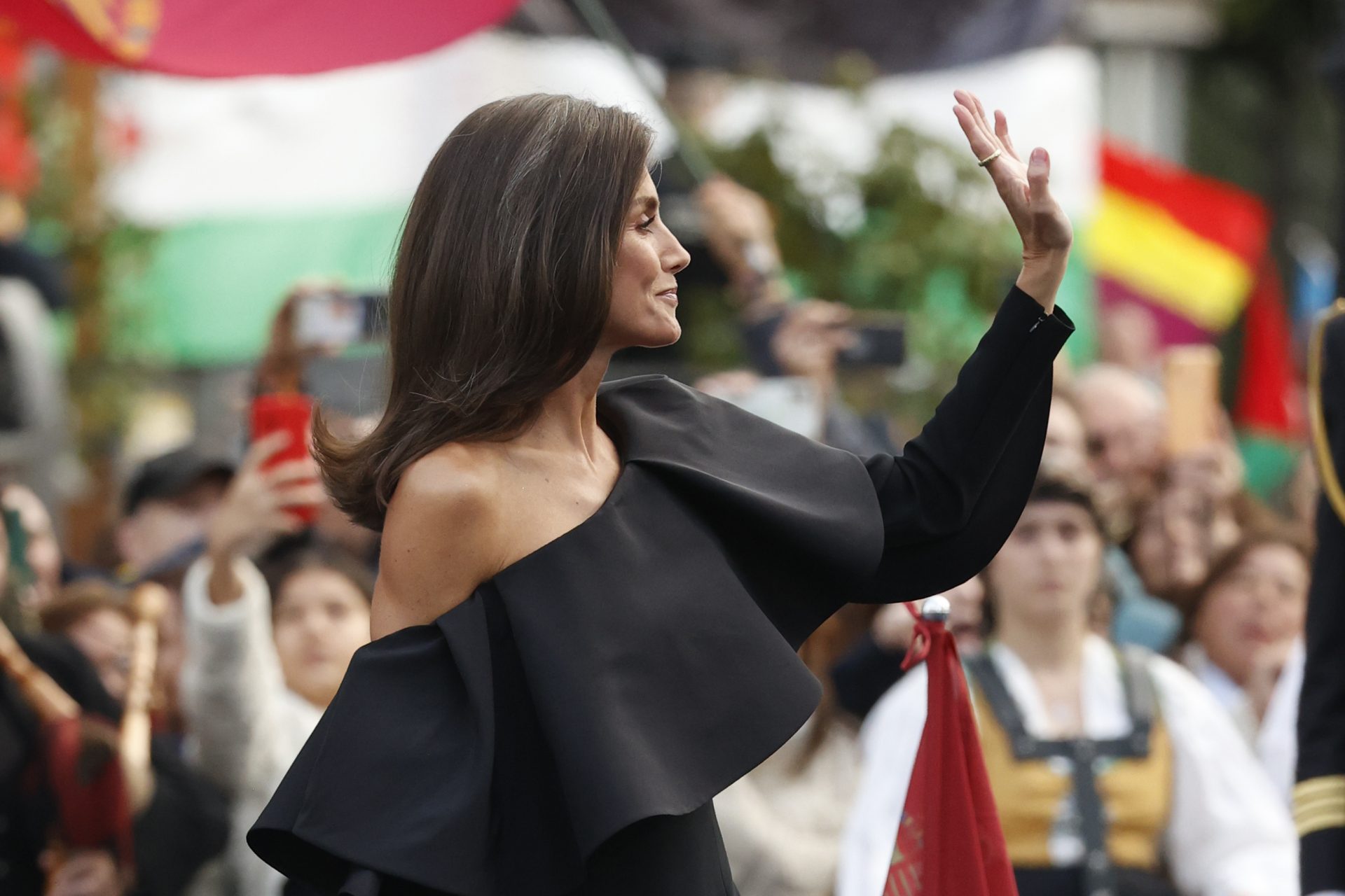 El volante del vestido de Letizia 