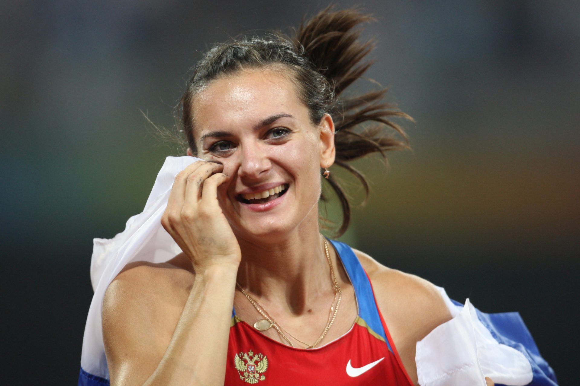 Pole vault champion Yelena Isinbayeva 