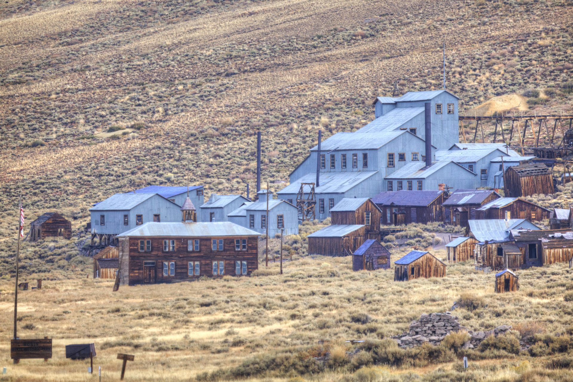 En 1915, Bodie era una ciudad fantasma.