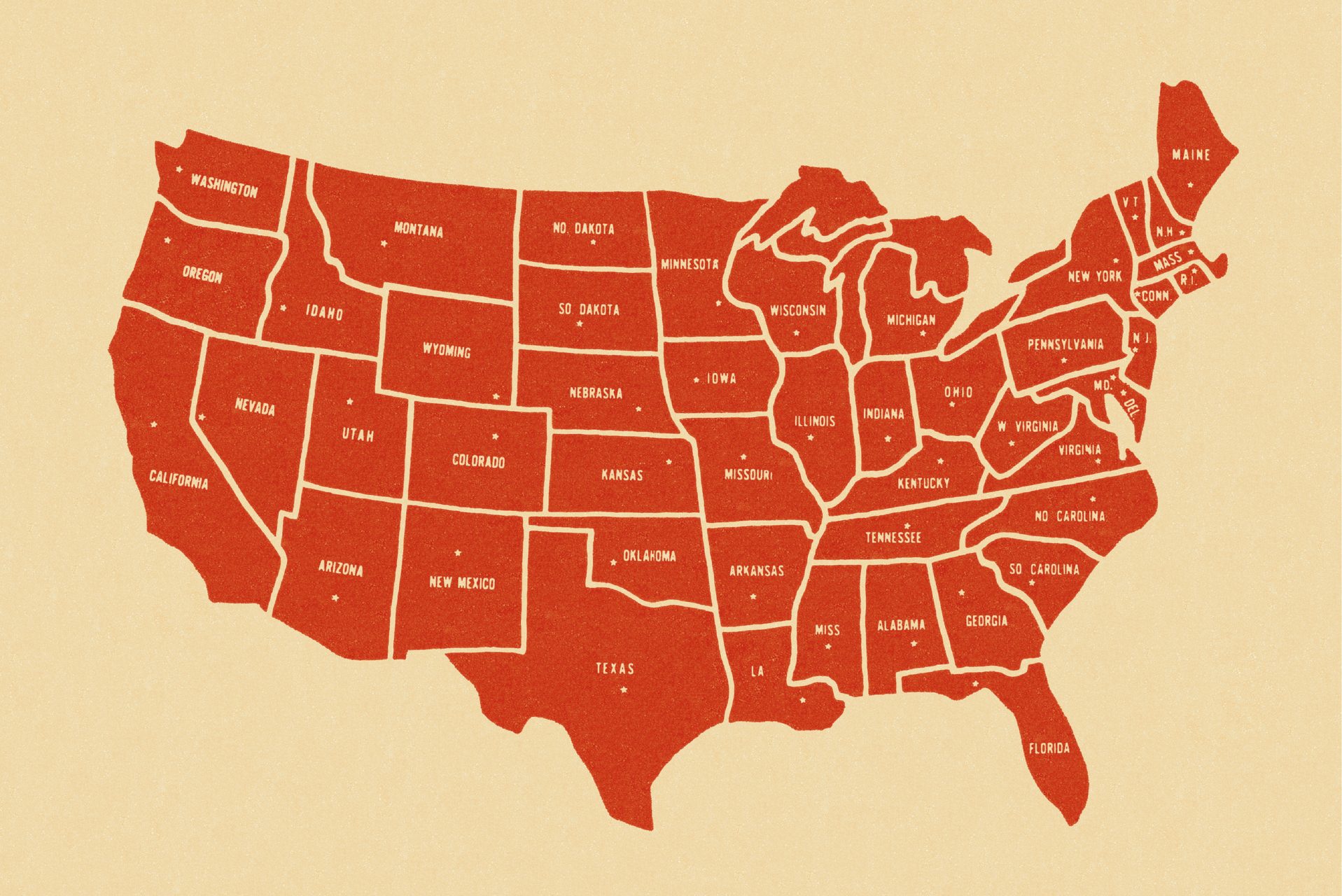 So which states were rated the happiest? 