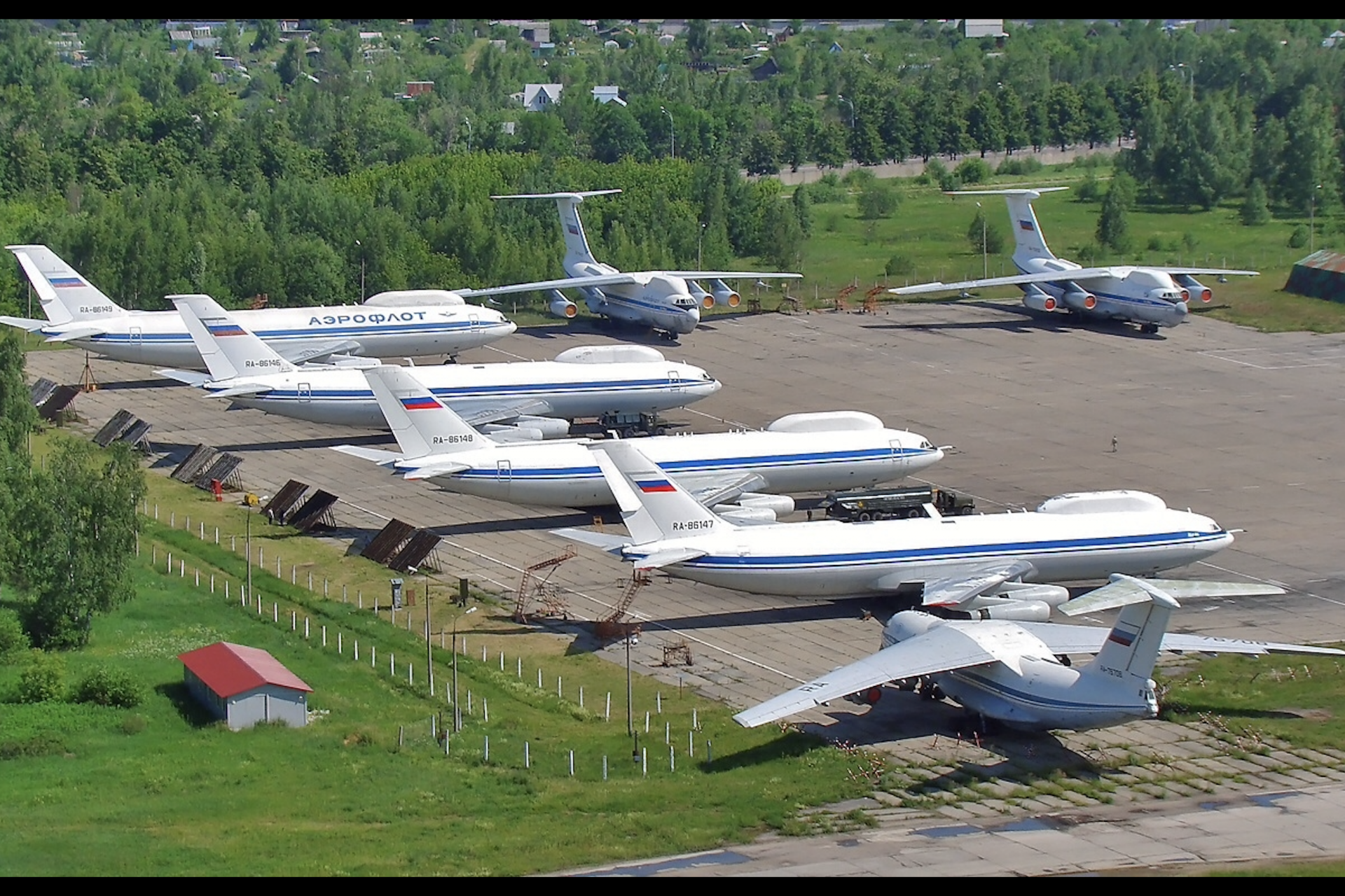 A plane that belongs to Russia’s military