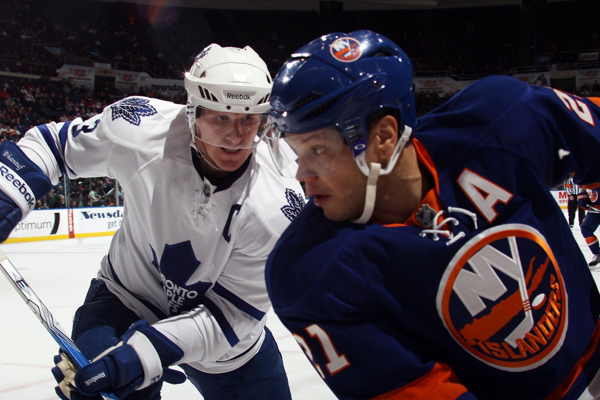 Phaneuf on Okposo (2010)