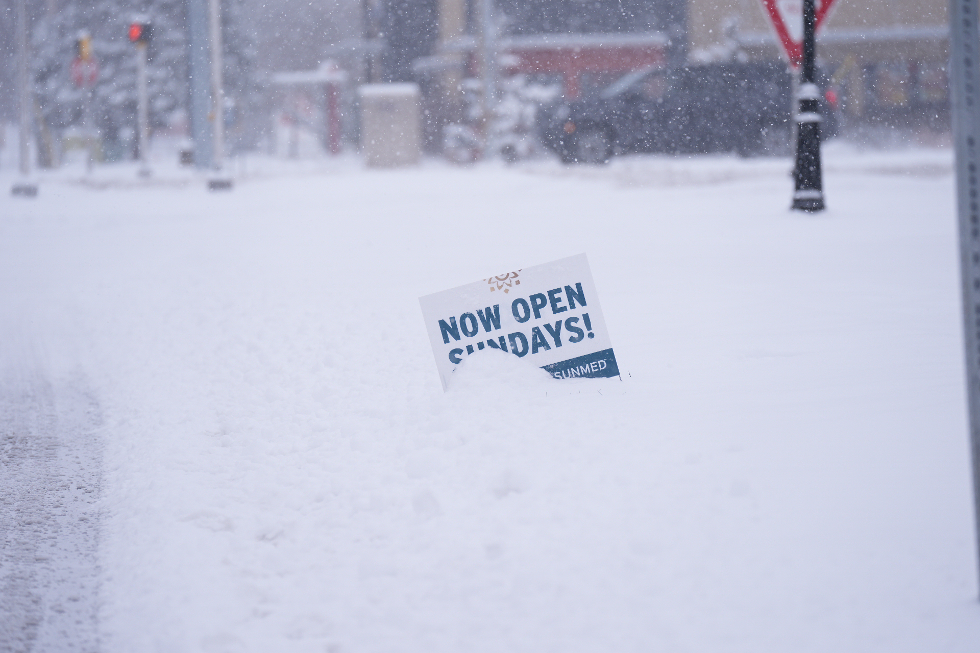 High levels of snow