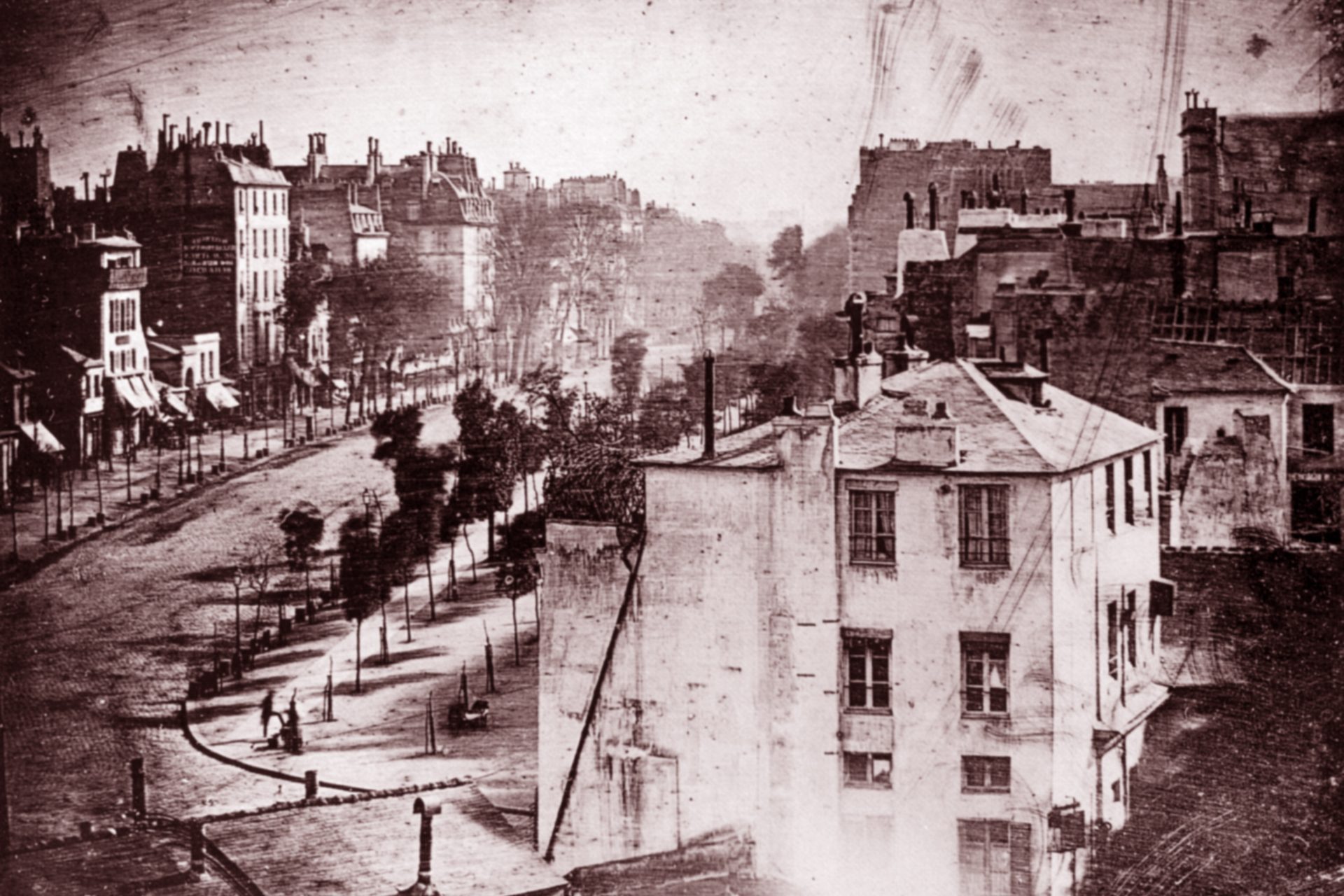 'Boulevard du Temple' (Bulevar del Temple) - Louis Daguerre 1838