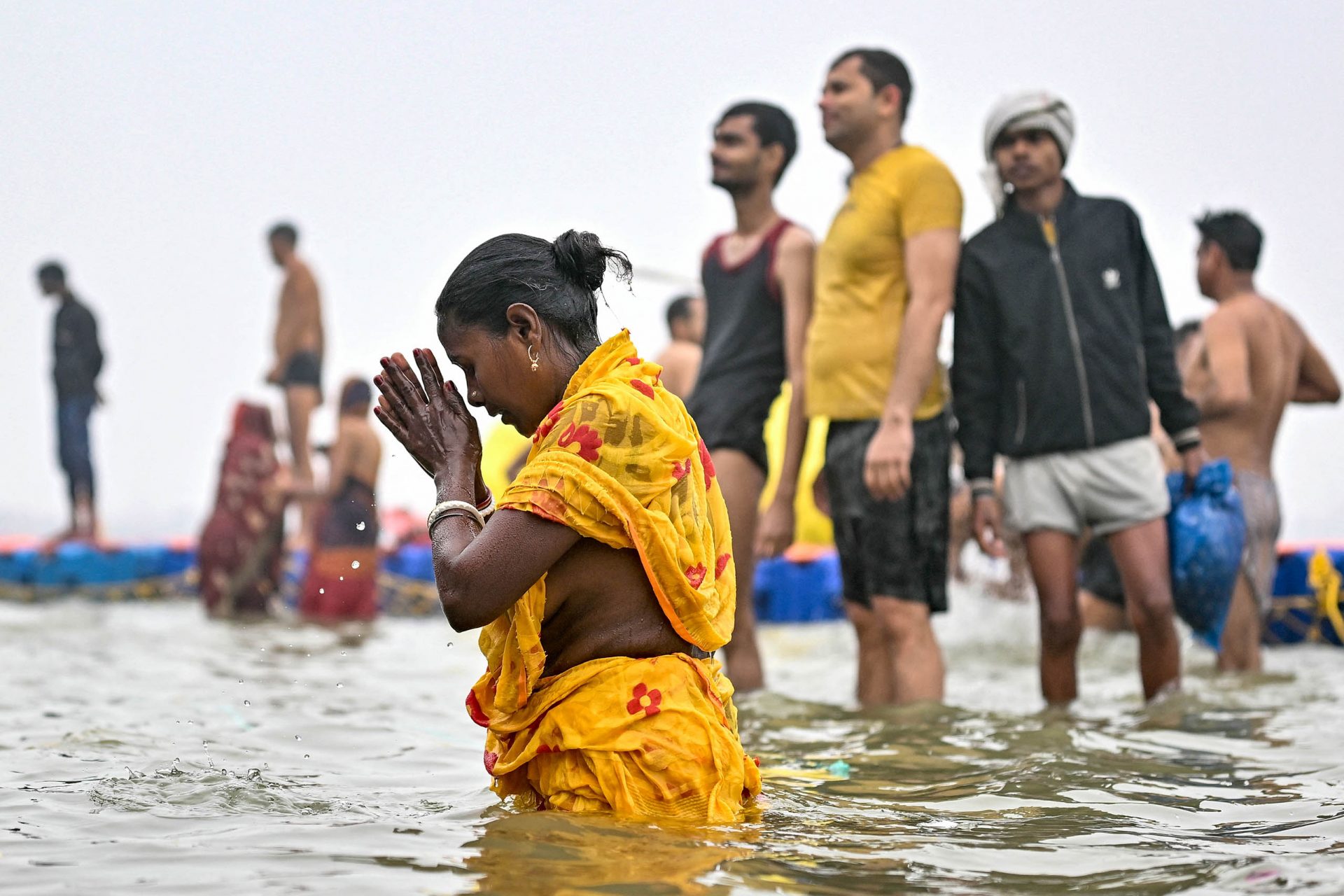 Bathing in the river to purify the soul