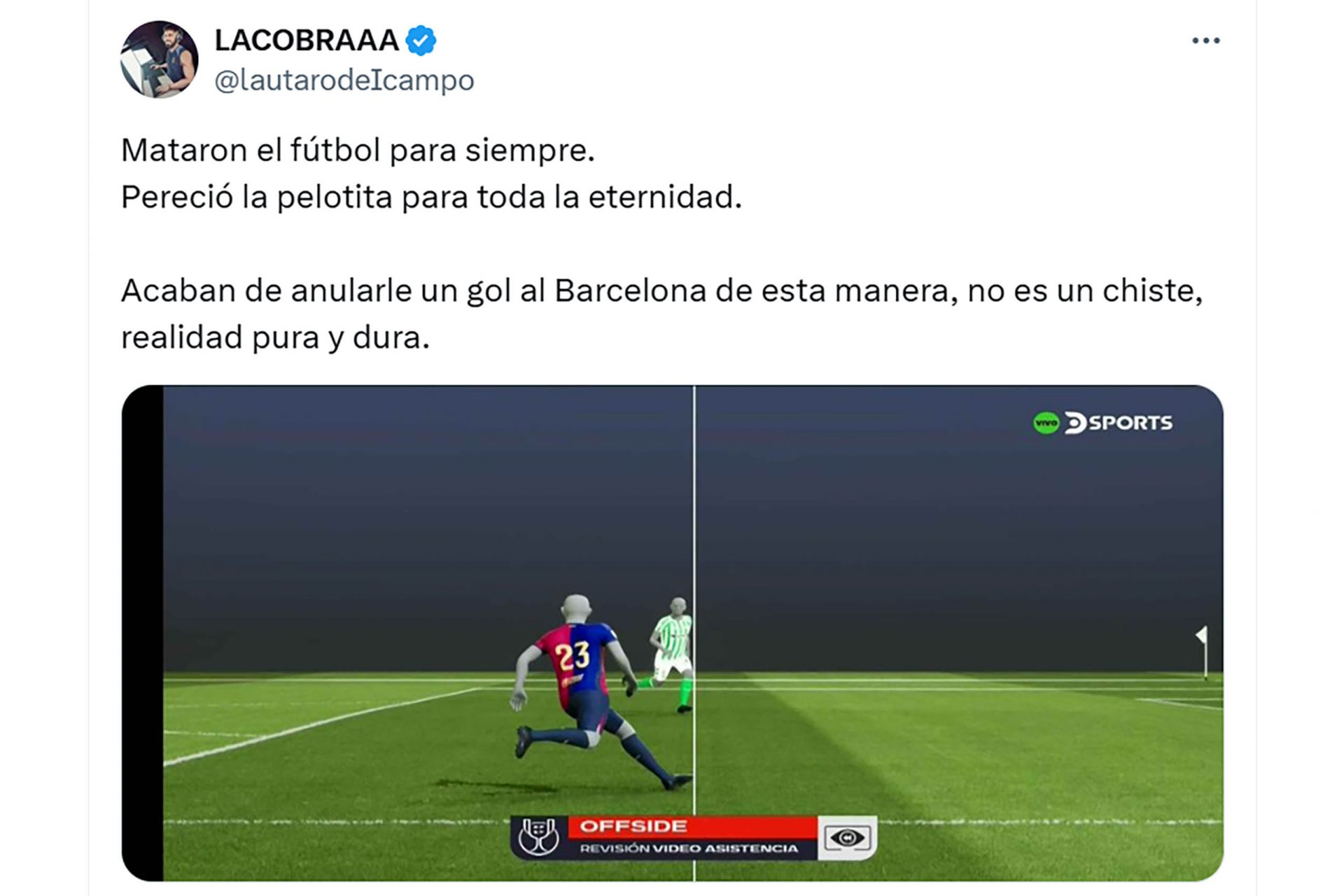 La jugada polémica del Barça vs. Betis