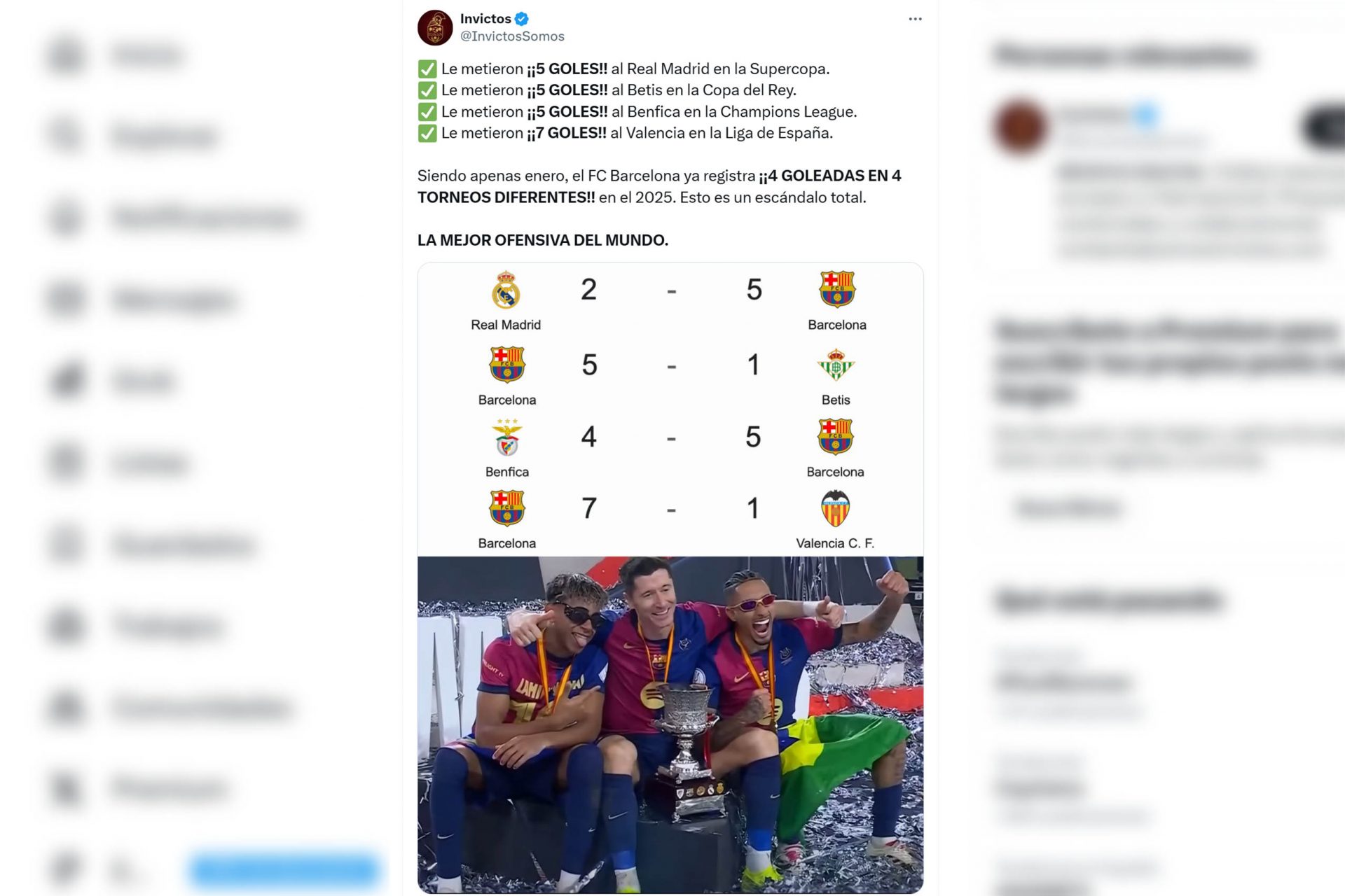 Expertos absolutos en goleadas