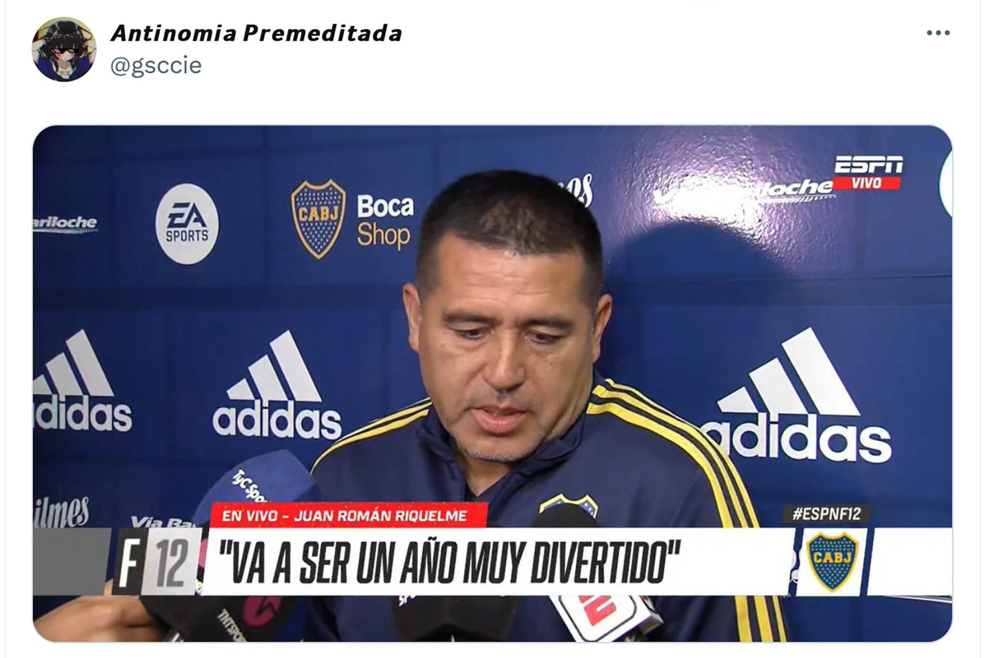 Muchos culpan a Riquelme de la situación