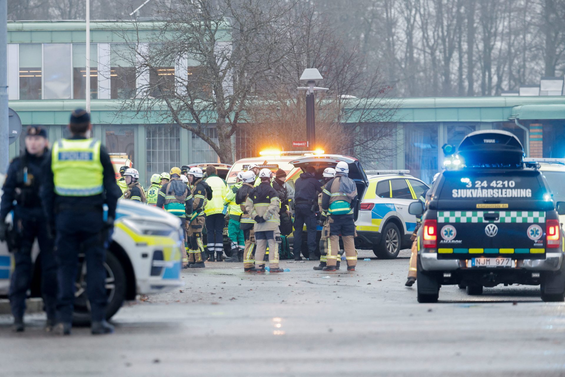 Student rende weg en verstopte zich