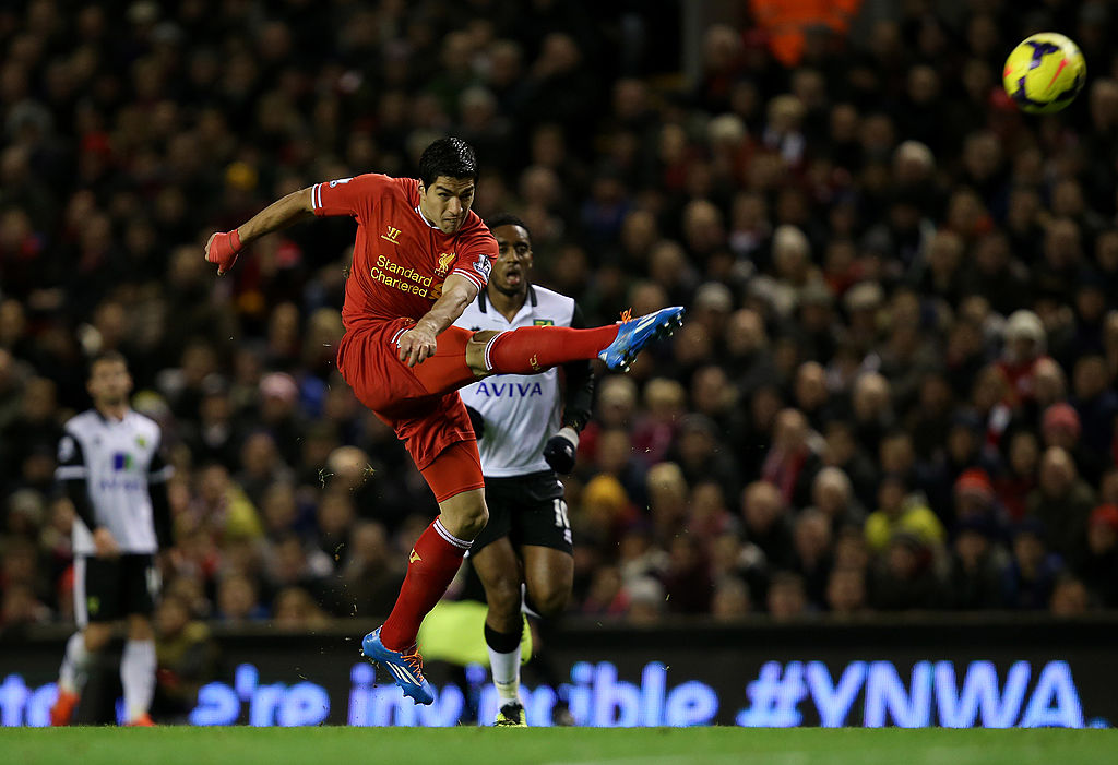 4. Luis Suárez vs. Norwich (2013/14)