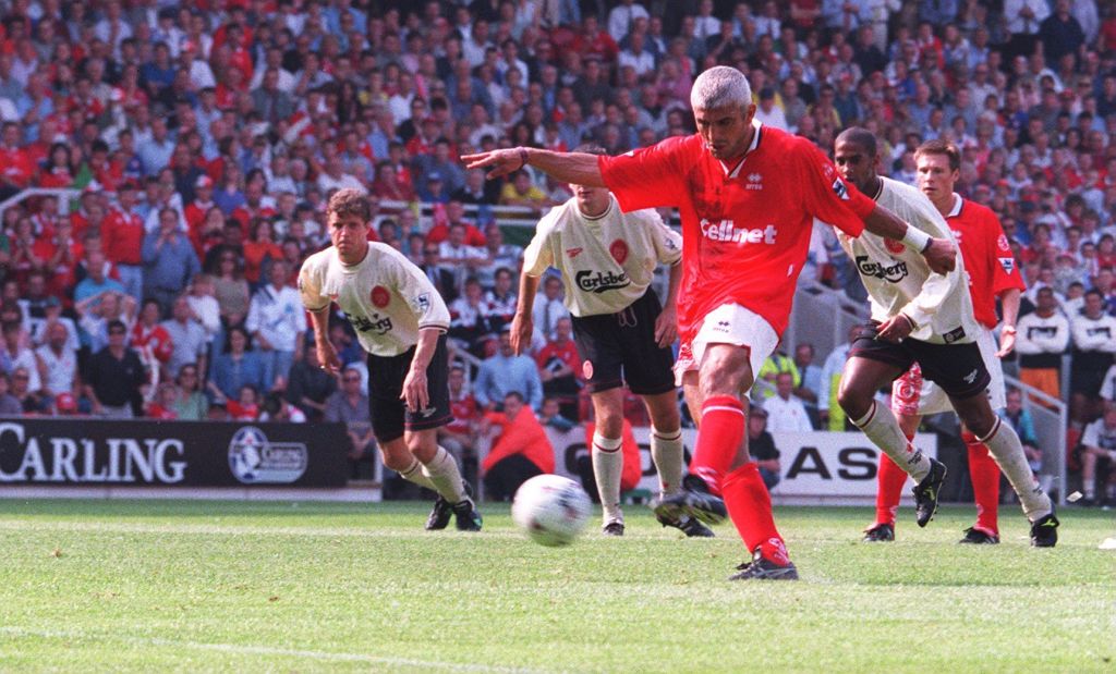 18. Fabrizio Ravanelli vs. Liverpool (1996/97)