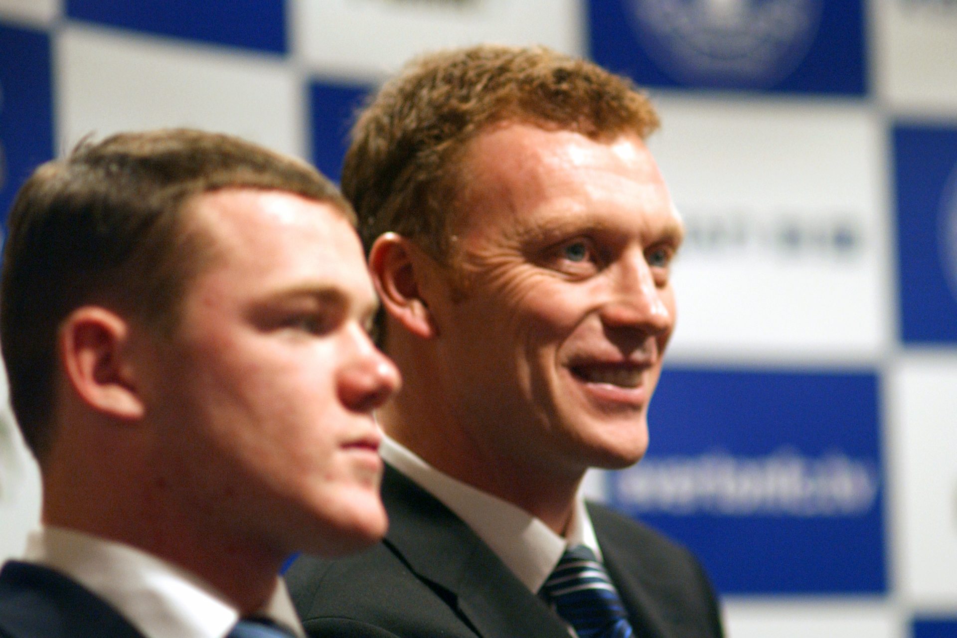 Wayne Rooney y David Moyes 