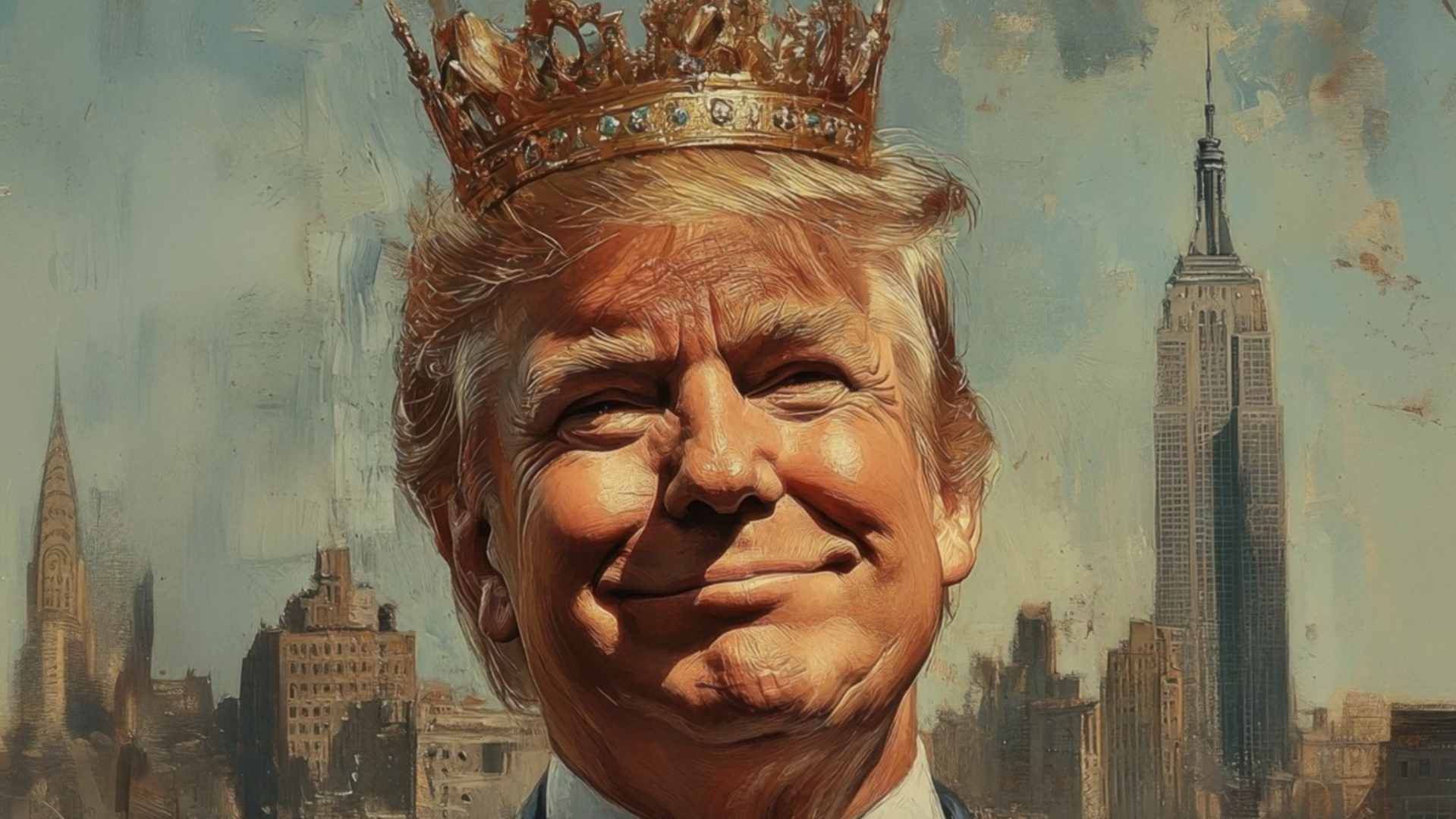 Donald Trump proclaims himself King of the United States