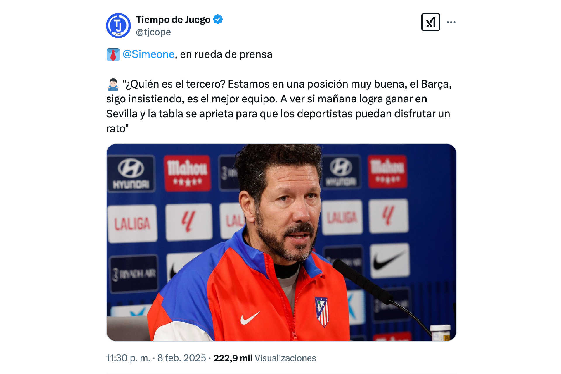 ¿Y qué dice el Cholo?