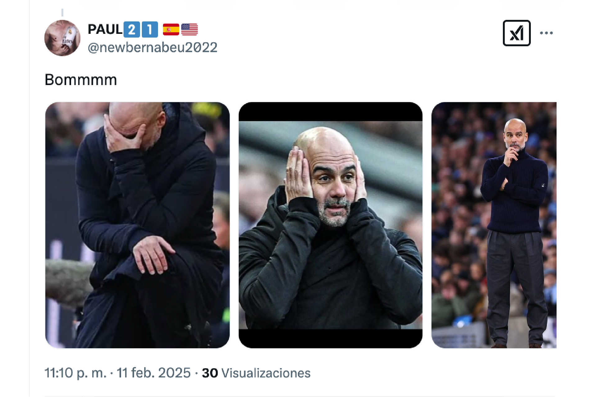 Un Pep abatido